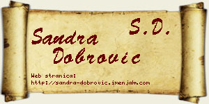 Sandra Dobrović vizit kartica